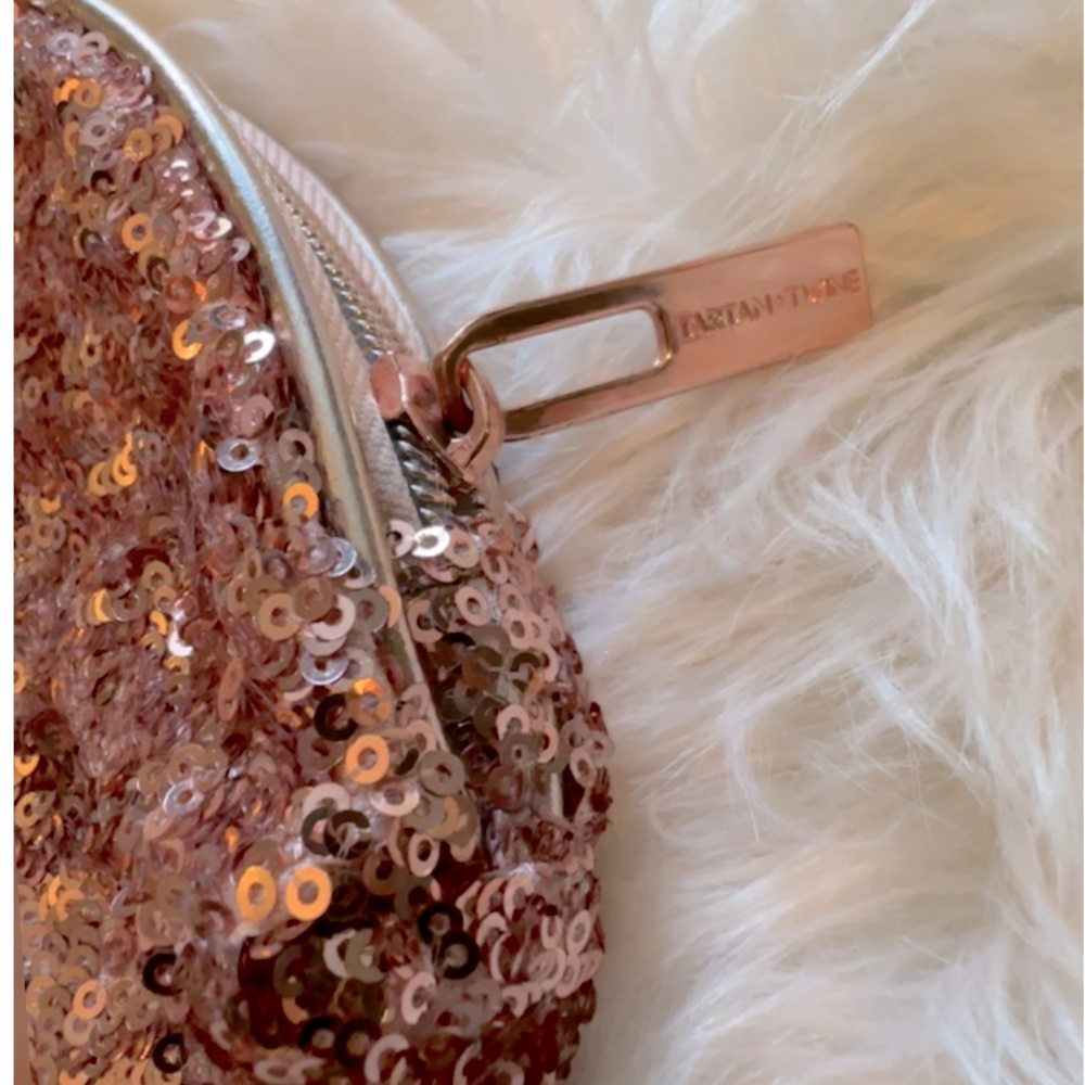 Tartan & Twine• Glam Rose Gold Glitter Beauty Bag - Picture 4 of 12